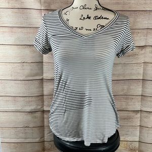 Pink Rose Short Sleeve V-Neck Tee